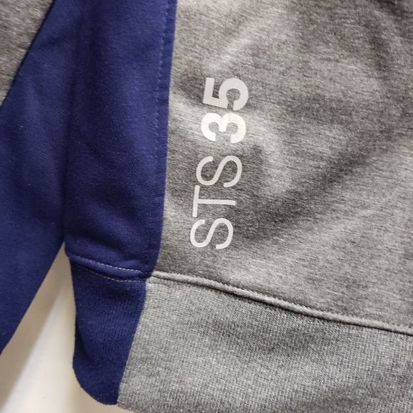 Sperry Topsider STS35 boys medium full zip hooded jacket grey & blue - Picture 12 of 12